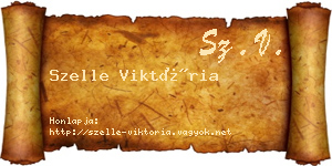 Szelle Viktória névjegykártya